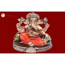 Ganesha Gold With Colour 30571