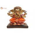 Ganesha Gold With Colour 30576