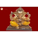 Ganesha Gold With Colour 30580