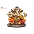 Ganesha Gold With Colour 30592