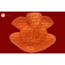 Ganesh Brick Effect Orange 30273
