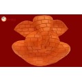 Ganesh Brick Effect Orange 30273